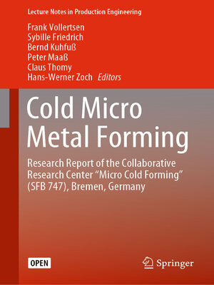 cover image of Cold Micro Metal Forming